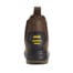 Rear view of the Apache AP715SM Safety Work Boot in brown featuring black and yellow heel detail with "APACHE" branding, available at tool hire Newry.