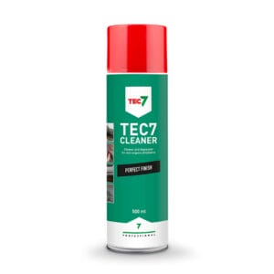 The Tec 7 Cleaner - 500ml, with its red lid, is perfect for quick clean-ups on your work site and pairs ideally with tool hire Newry services.